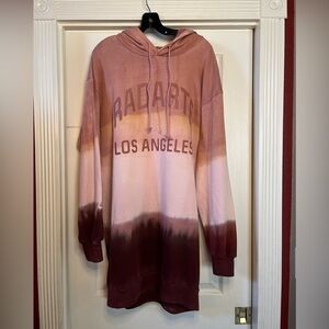 Rodarte- GUC RARE Radarte Tie Dye Ombré Hoodie Dress. Size XS
